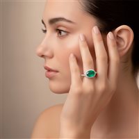 Anillo Gaurosa Mujer in Oro Smeraldo 1.40 Ct 10494486 - 10494486